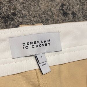 10 Crosby Derek Lam Tan Cropped Pants